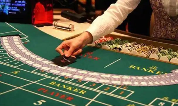 Live casino baccarat table on 889a platform