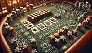 Live blackjack and roulette bets on multi-bet slip