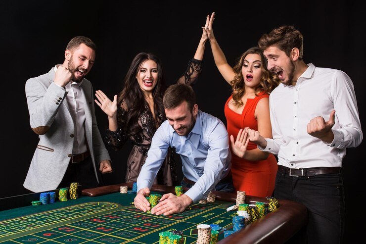 Live blackjack table with croupier dealing cards on 889a platform
